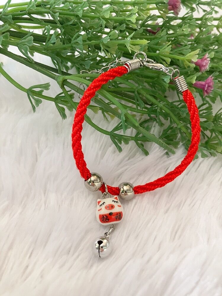 Vòng tay heo gốm sứ mini, đa dạng mẫu mã, chất lượng đảm bảo và cam kết hàng đúng mô tả