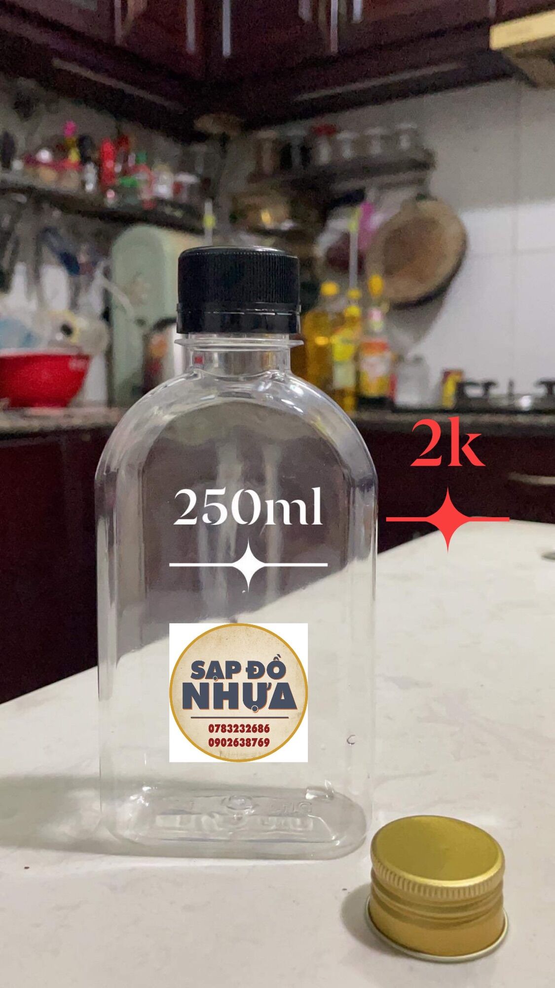 50 chai nhựa pet zin nắp đen
