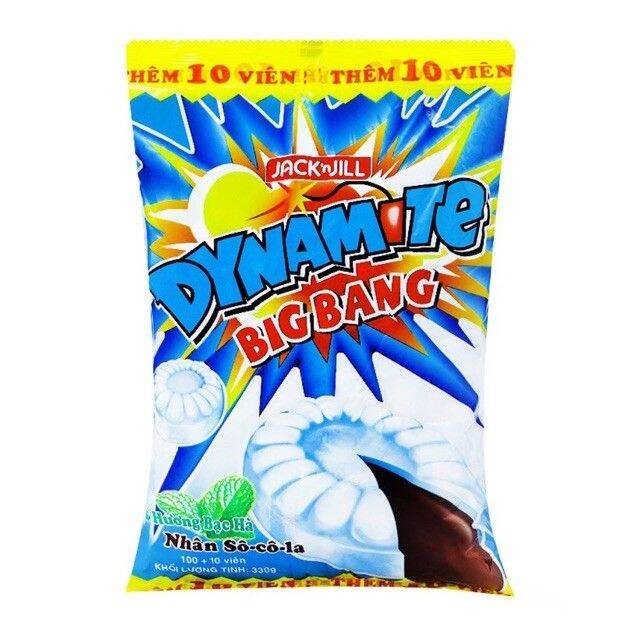Kẹo Dynamite BigBang Nhân Socola Túi 330g