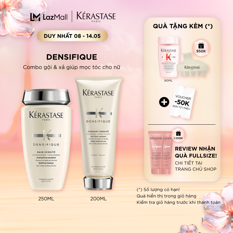 Bộ gội xả giúp tăng mật độ & làm dày tóc – Kérastase Densité