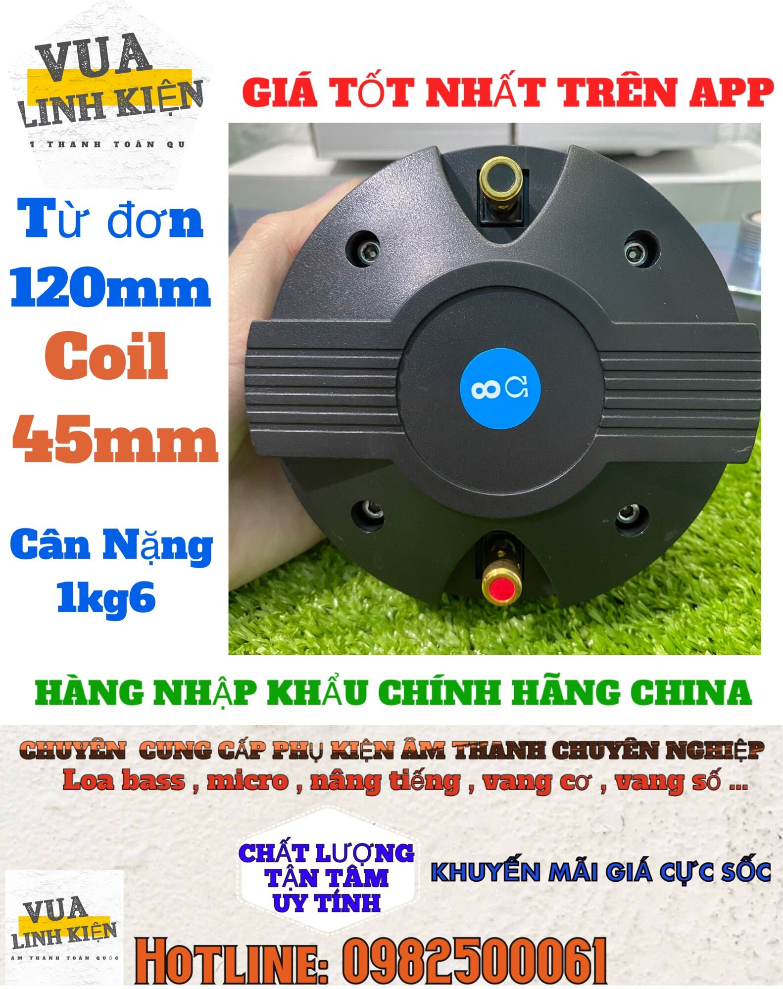 Loa treble 450 kèm tụ lọc+điện trở sứ xịn loa nhập khẩu siêu cao cấp