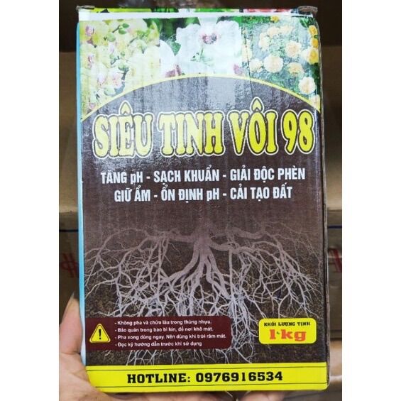 Siêu sát khuẩn tinh vôi 98 dùng trong nông nghiệp sát khuẩn ổn định độ PH