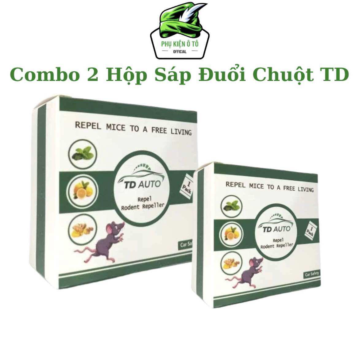 Hộp Đuổi Chuột - Gel Đuổi Chuột - Sáp Đuổi Chuột - Chuyên Dụng Cho Ô Tô Thương Hiệu Mỹ TD Auto