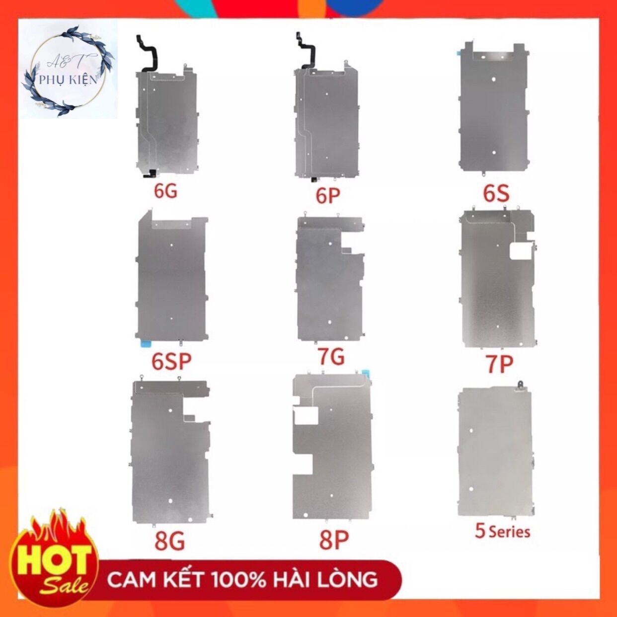 Nẹp màn hình lp 6/ 6 plus/ 6s/ 6s plus/ 7/ 7 plus/ 8/ 8 plus hỗ trợ cố định màn hình điện thoại