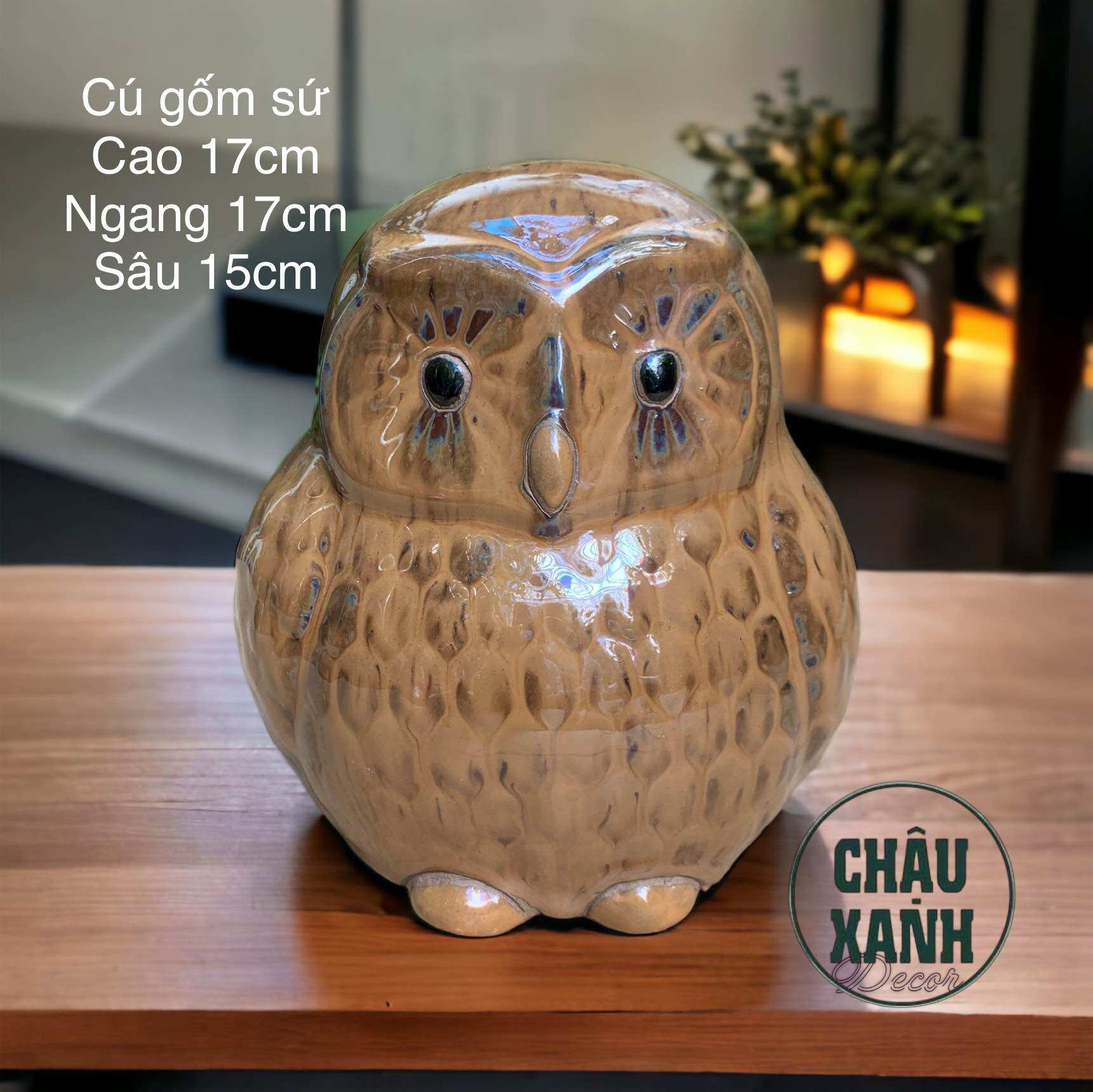 Cú bằng gốm sứ , tượng hình thú gốm sứ
