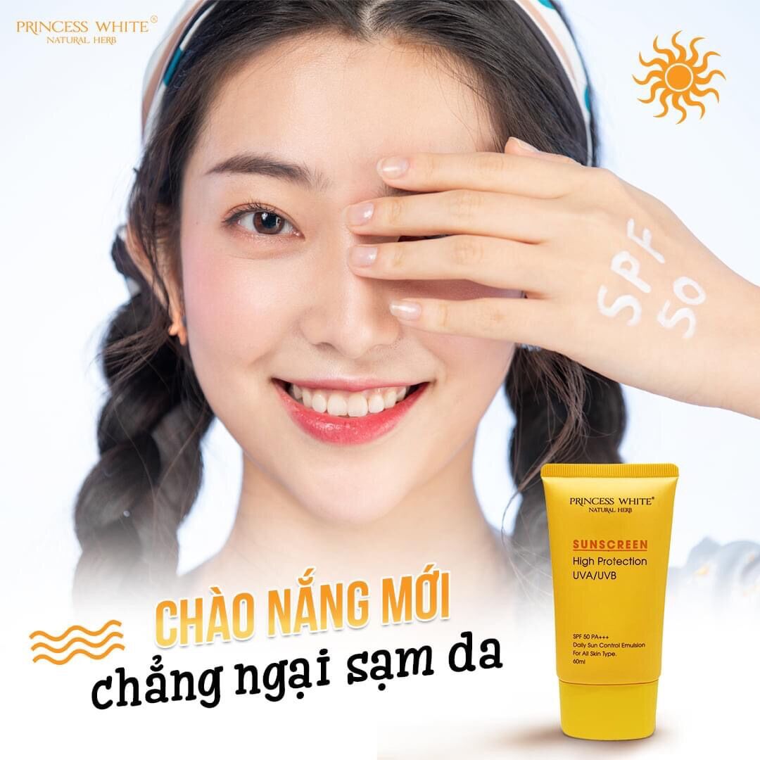Kem chống nắng princess white chính hãng