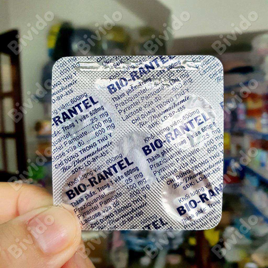 VIÊN XỔ GIUN CHO CHÓ MÈO - BIO RANTEL