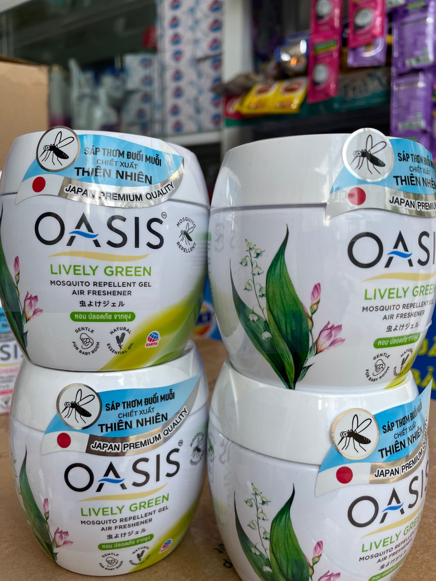 Sáp thơm phòng, đuổi muỗi oasis 180g