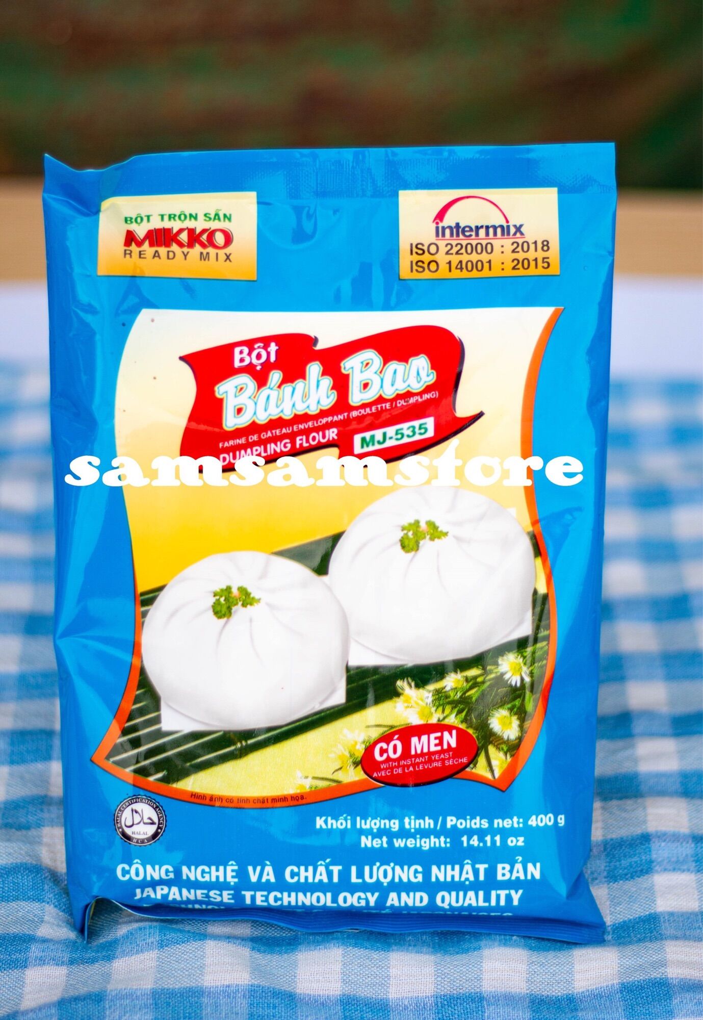 Bột bánh bao Mikko trộn sẵn (có sẵn gói men)