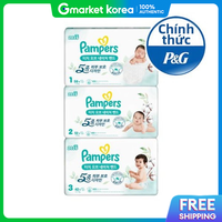 Pampers | Bộ sưu tập tã dán Pampers Touch of Nature 2025 size 1 3 (2 gói)