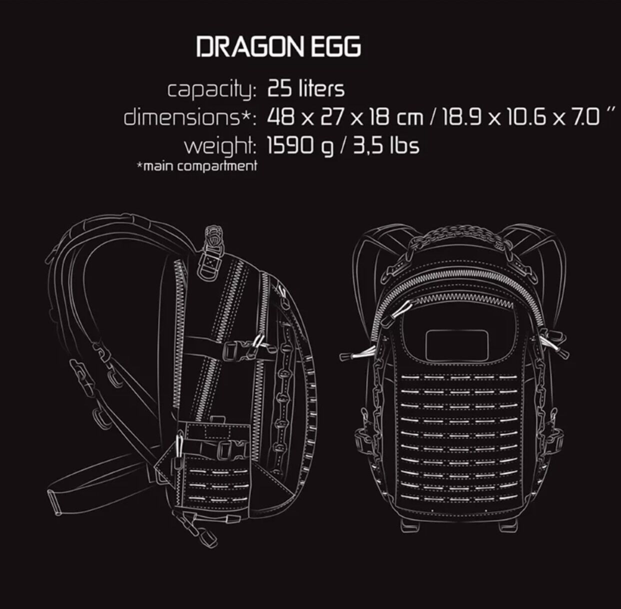 Balo Direct Action Dragon Egg - Balo tactical - Chiến thuật - Bền bỉ