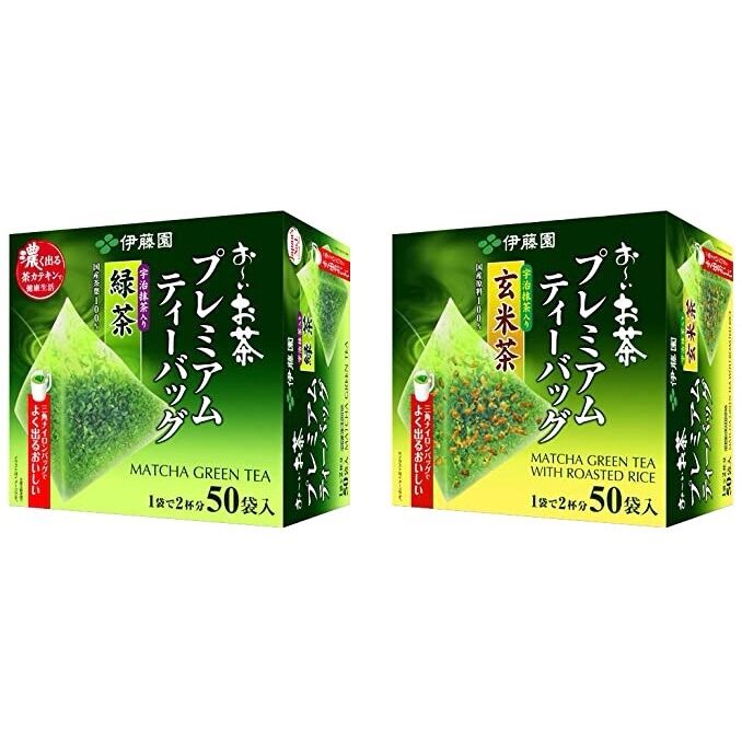 Trà xanh matcha gạo lứt itoen nội địa nhật bản hộp lớn 50 gói