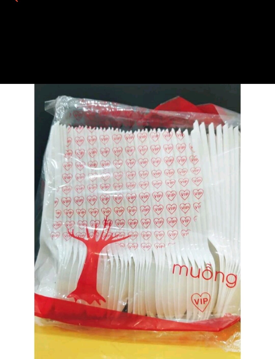 100 muỗng nhựa ăn cơm, trà sữa...loại 15cm