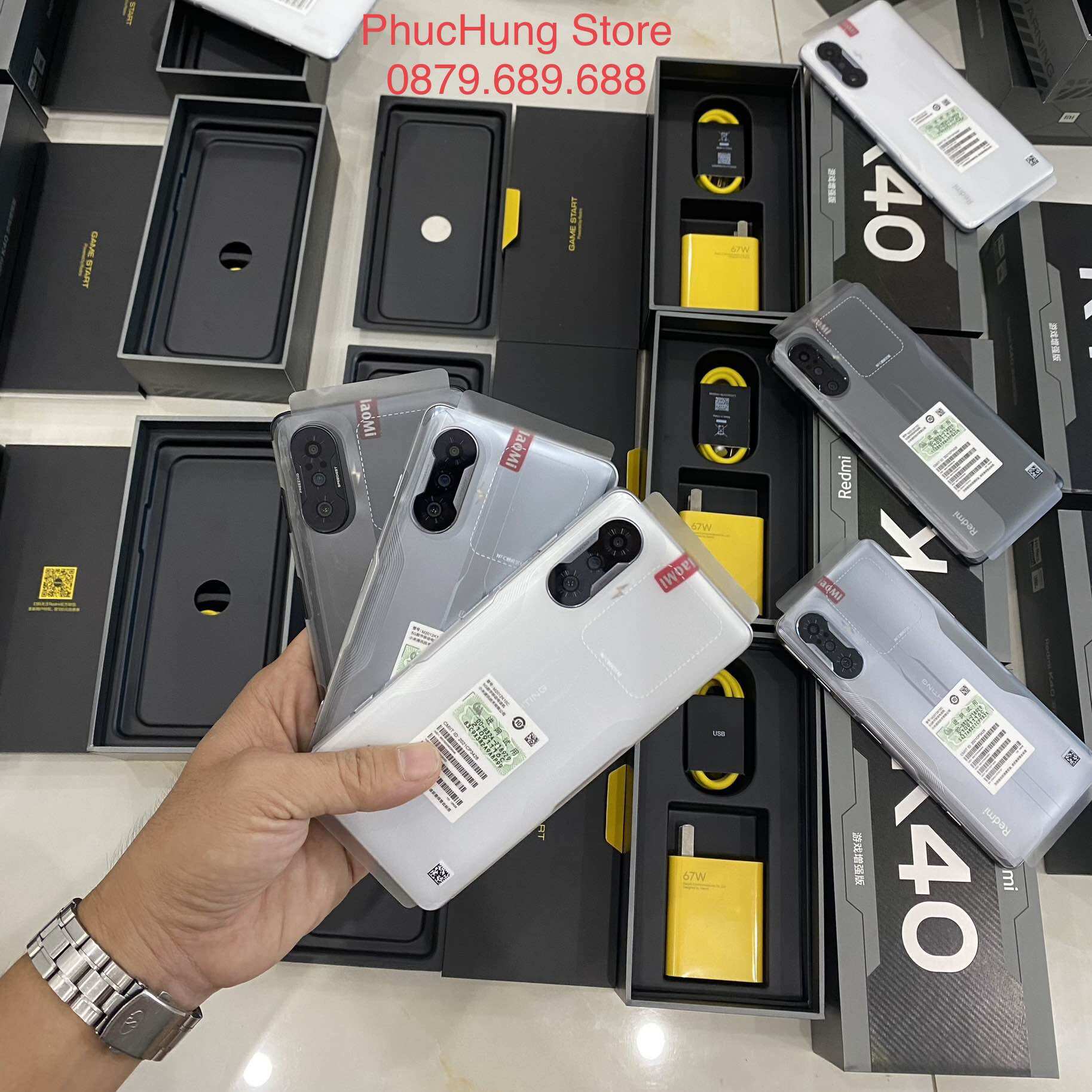 Điện thoại xiaomi redmi k40gaming, chip dimensity 1200 5g, sạc nhanh 67w.