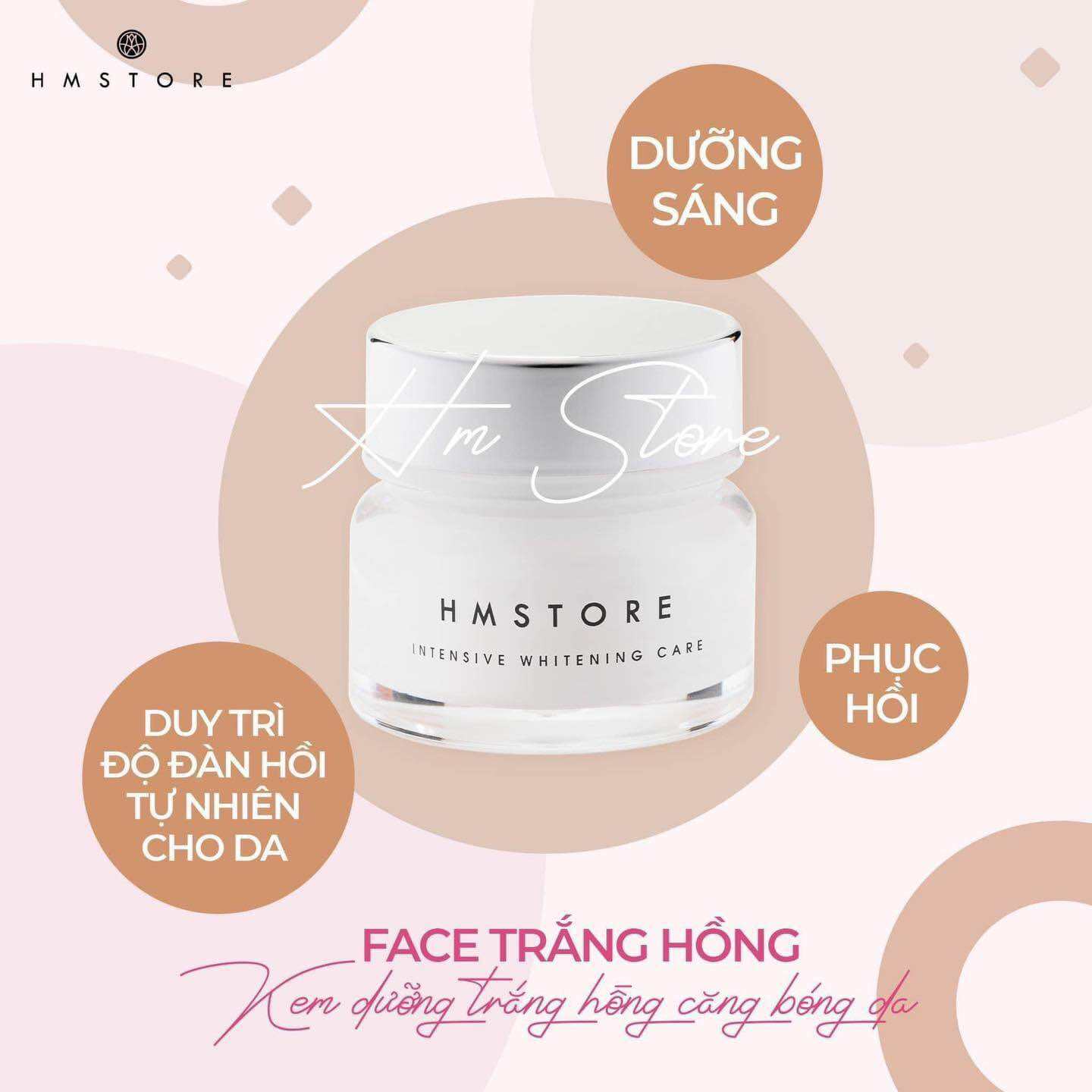 KEM FACE TRẮNG HỒNG HM STORE 20G