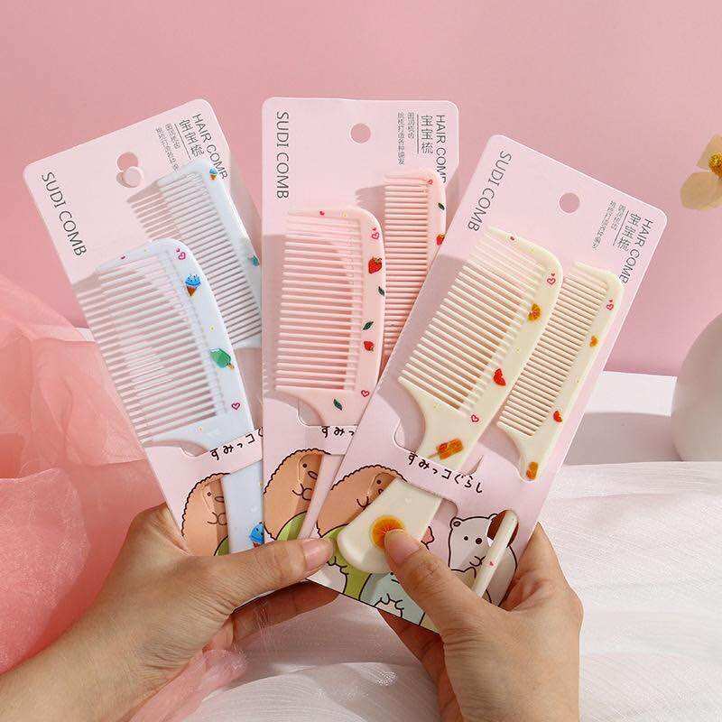 Set 2 lược chải tóc dễ thương cho bé