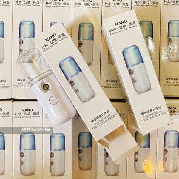 Máy phun sương xông mặt mini (màu trắng)