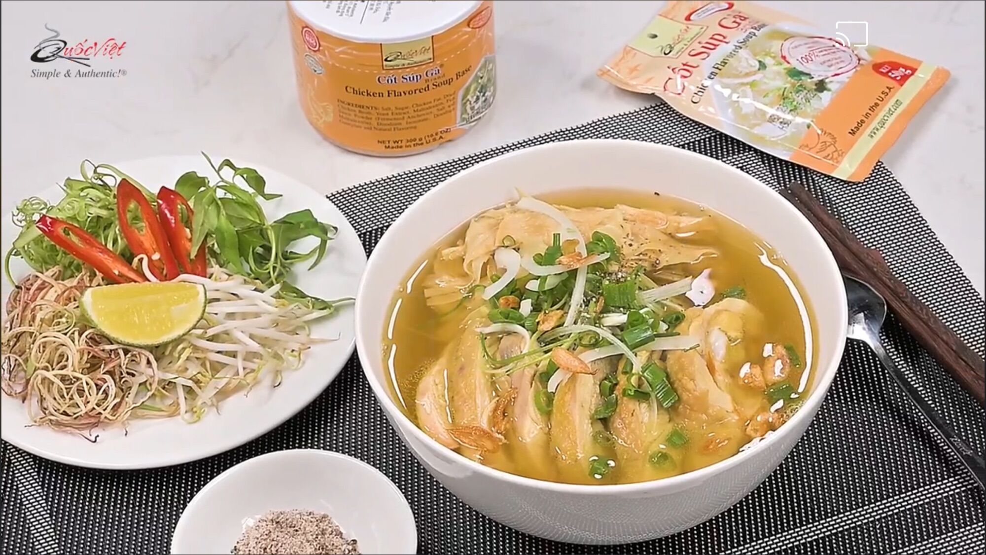 Cốt súp gà Quốc Việt foods 300gr