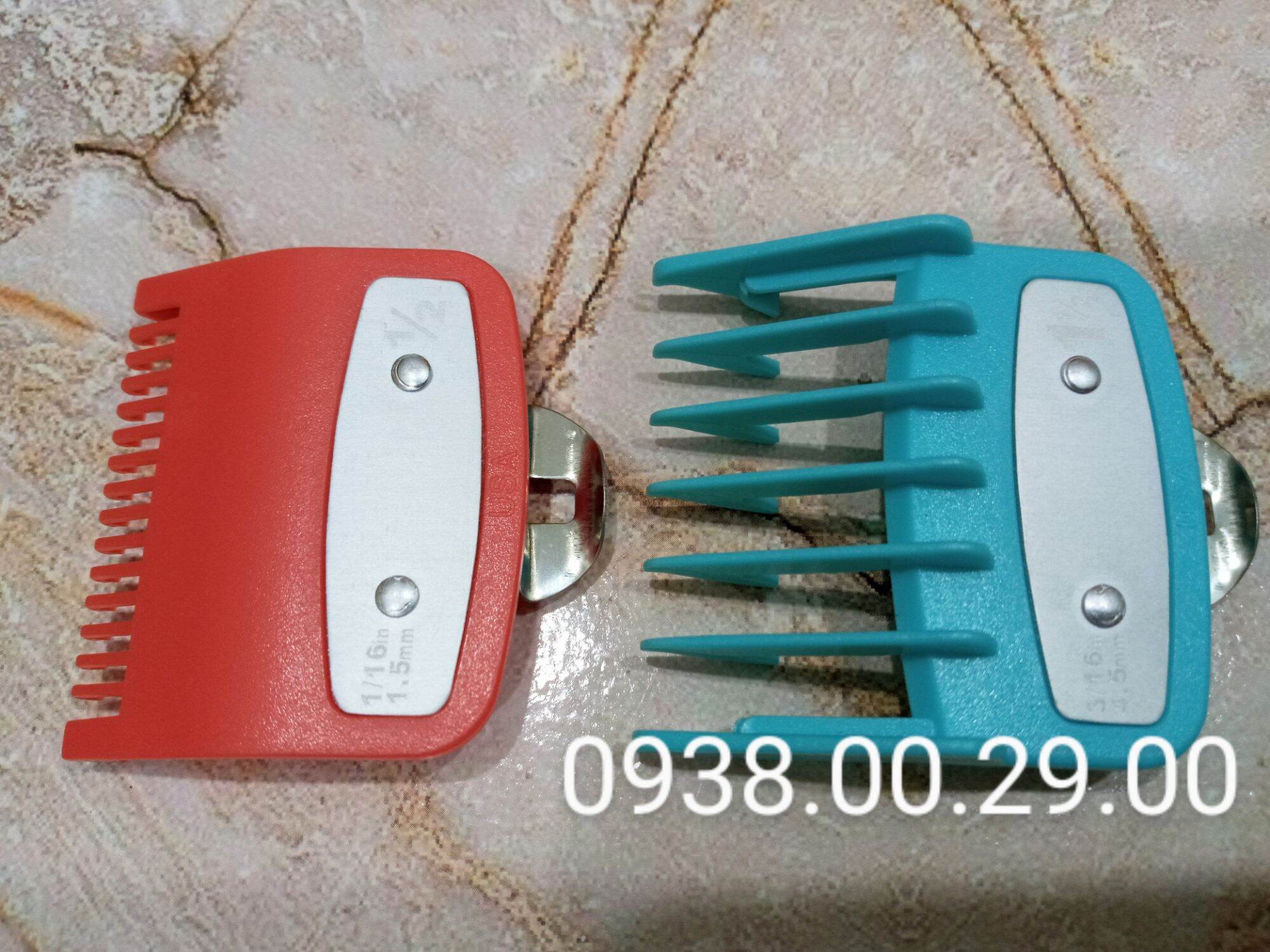 Cữ Thép 1.5mm Và 4.5mm Cho Tông Đơ Cắt Tóc, Bộ 2 Cữ Gá Thép Usa Loại Tốt. (Ảnh thật). 