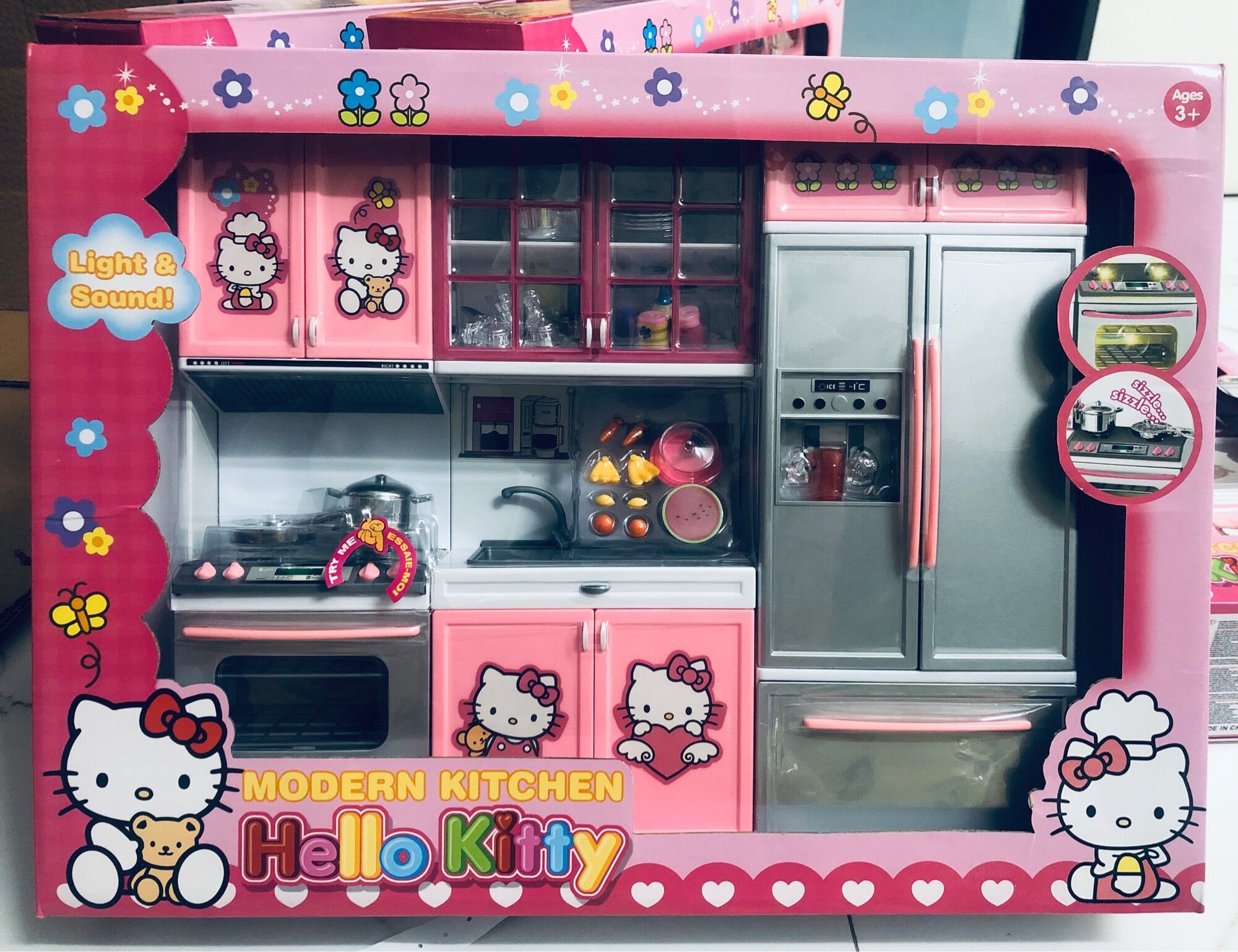 Đồ chơi tủ bếp nấu ăn hello kitty cỡ to cho  bé