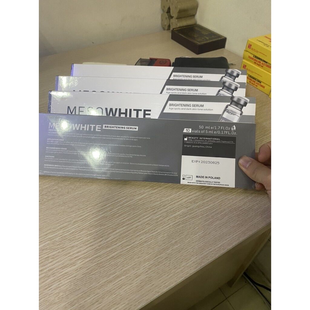Cấy Phấn MesoWhite , Cấy Trắng Da - Hộp 10 Ống