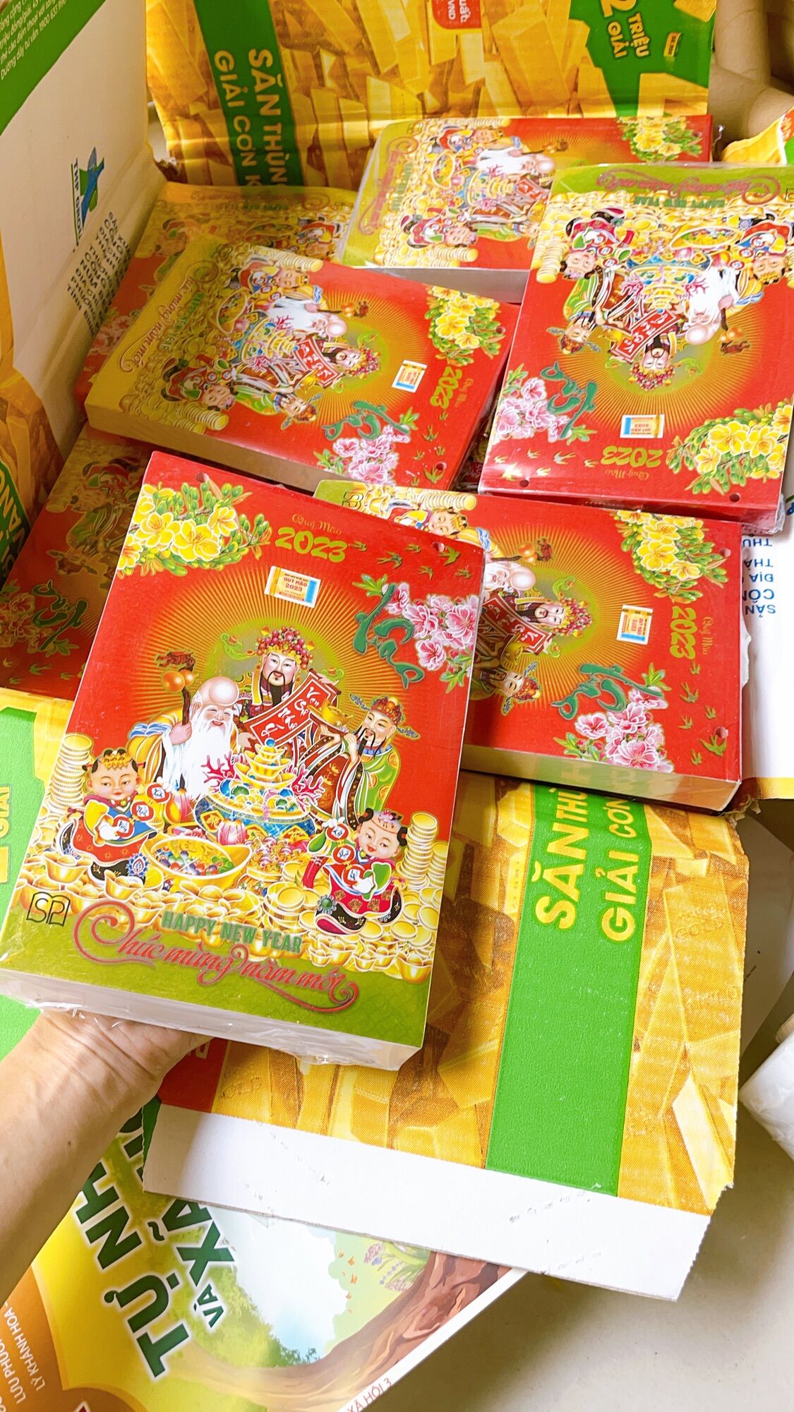 Lịch bloc tết 2023 - tặng 10 bao lì xì