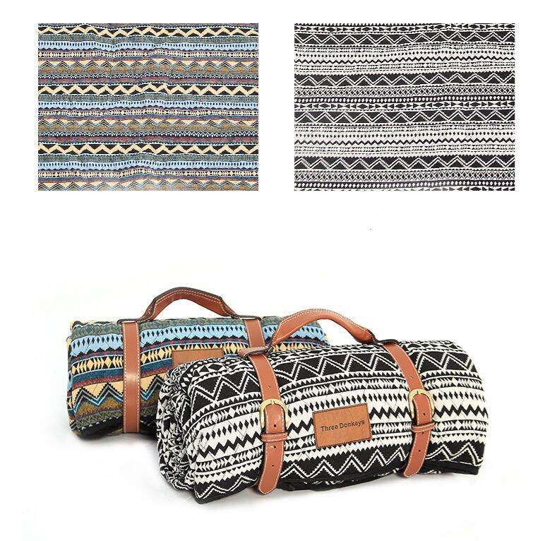 Thảm vải cotton thổ cẩm Three Donkeys 3 lớp