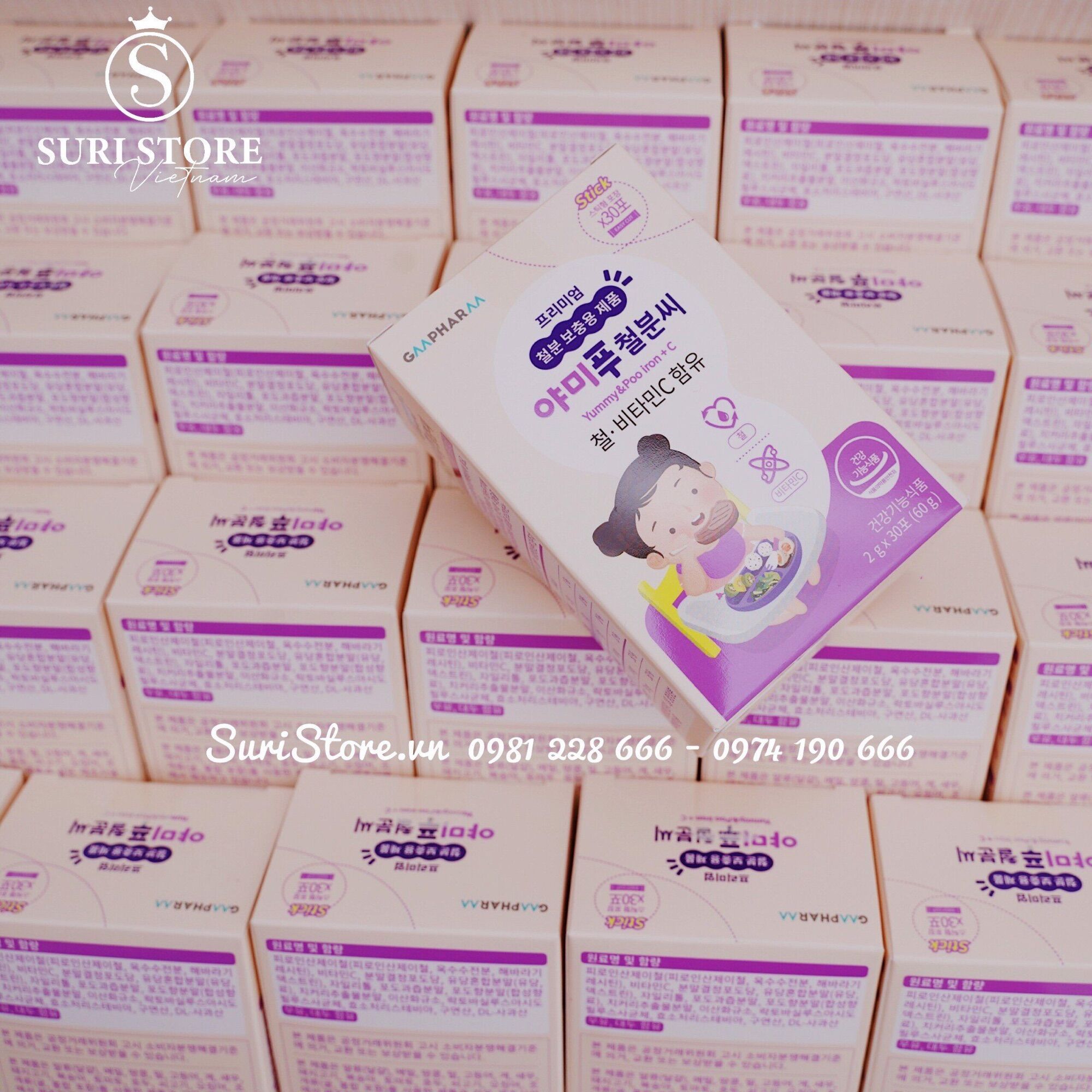 GMPharm bổ sung - Sắt - vitamin C - Bột ( 6M - 13Y)