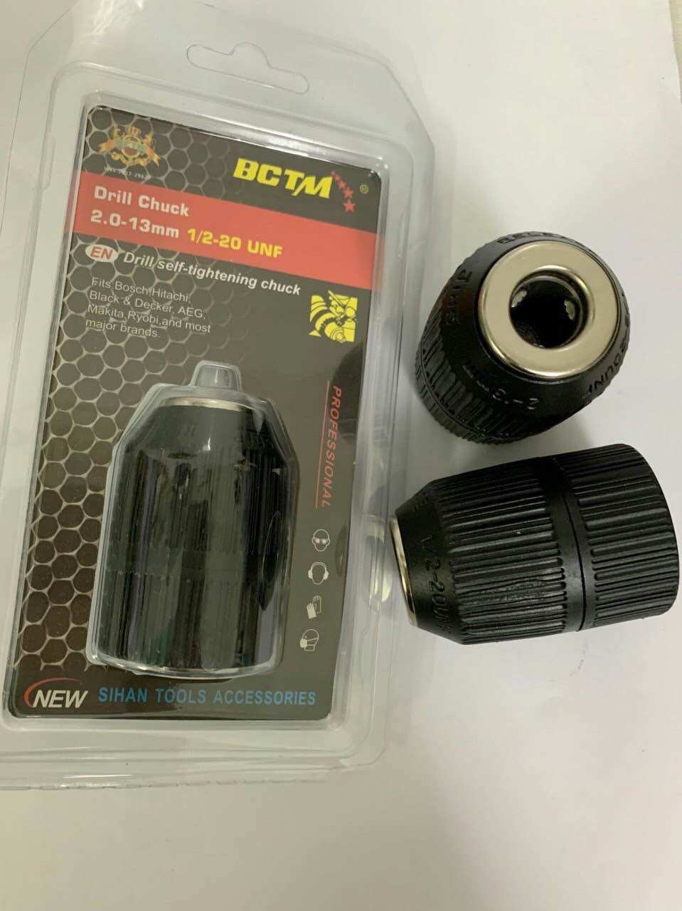 Đầu khoan-đầu kẹp mũi khoan bằng nhựabctm,13mm cho máy khoan