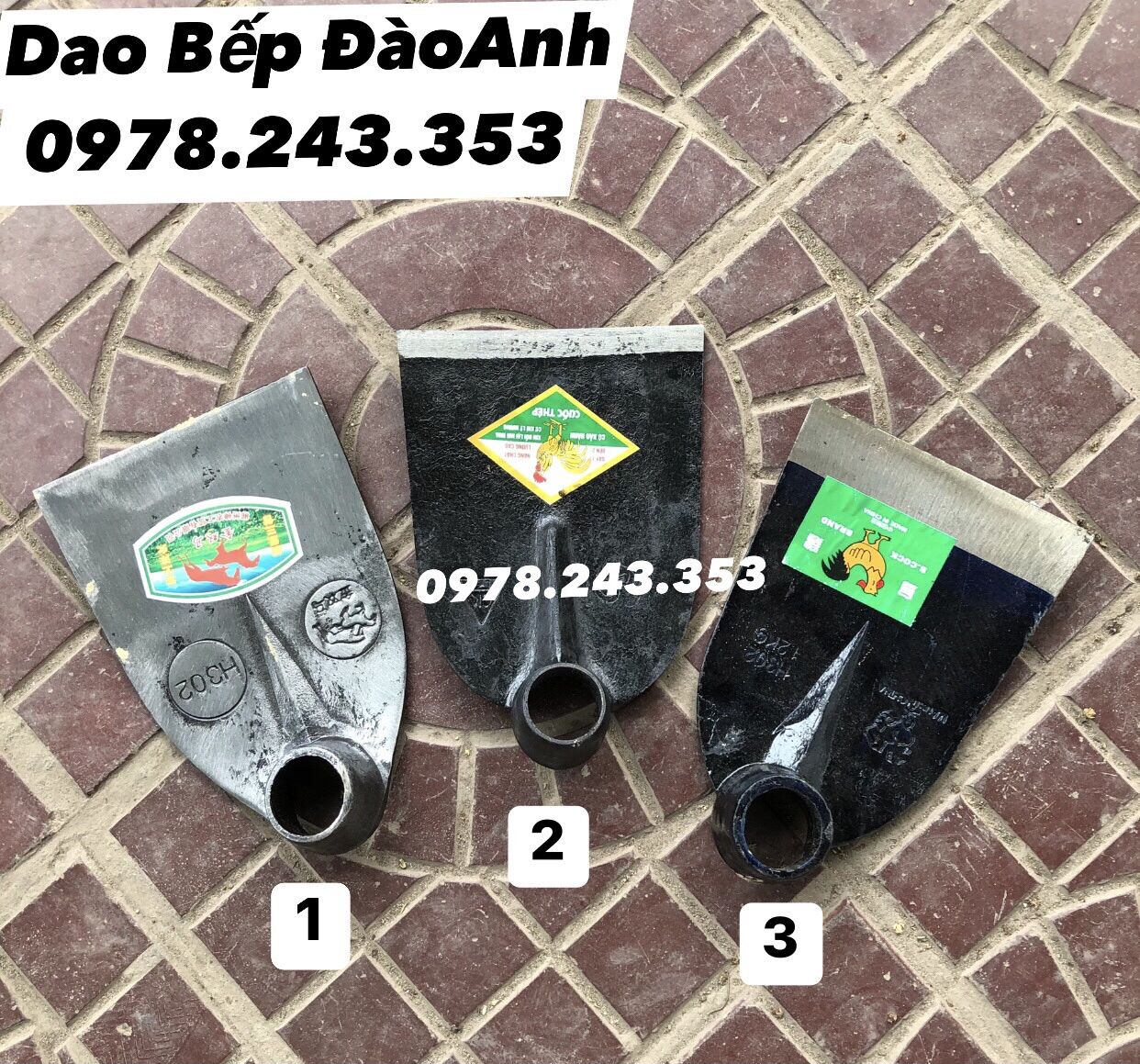 Cuốc trắng ngựa- cuốc con gà - cuốc đất các loại