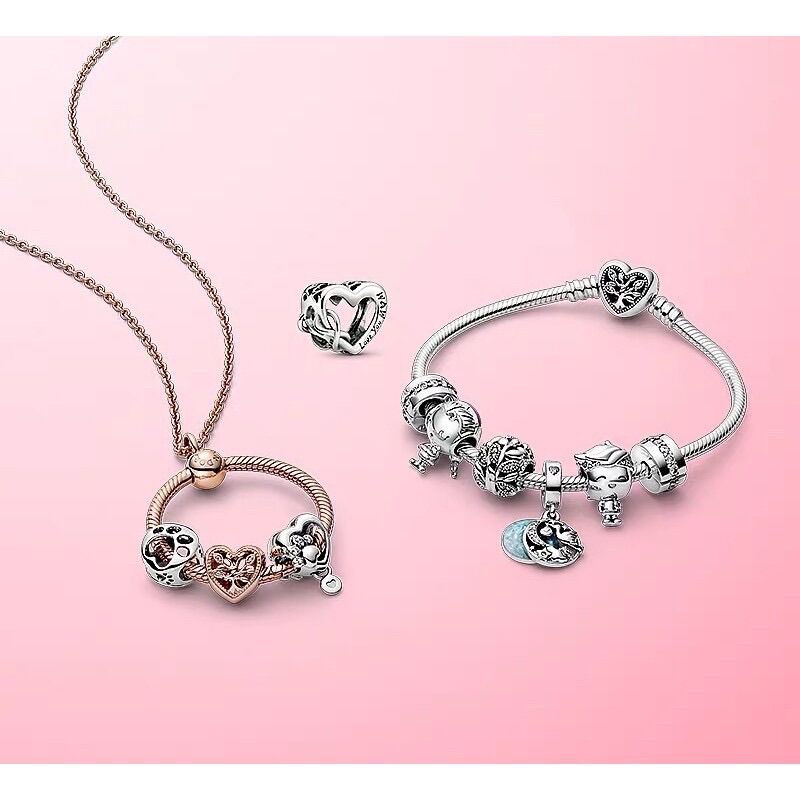 PANDORA ALE CHARM TIM VÔ CỰC BẠC S925 CAO CẤP