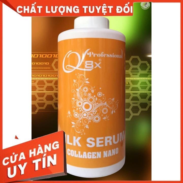 Phủ lụa collagen nano silk 1000ml q8x-phủ bóng tóc phục hồi hư tổn -tóc uấn -duỗ- nhuộm -hấp dầu-giúp tóc bóng mượt
