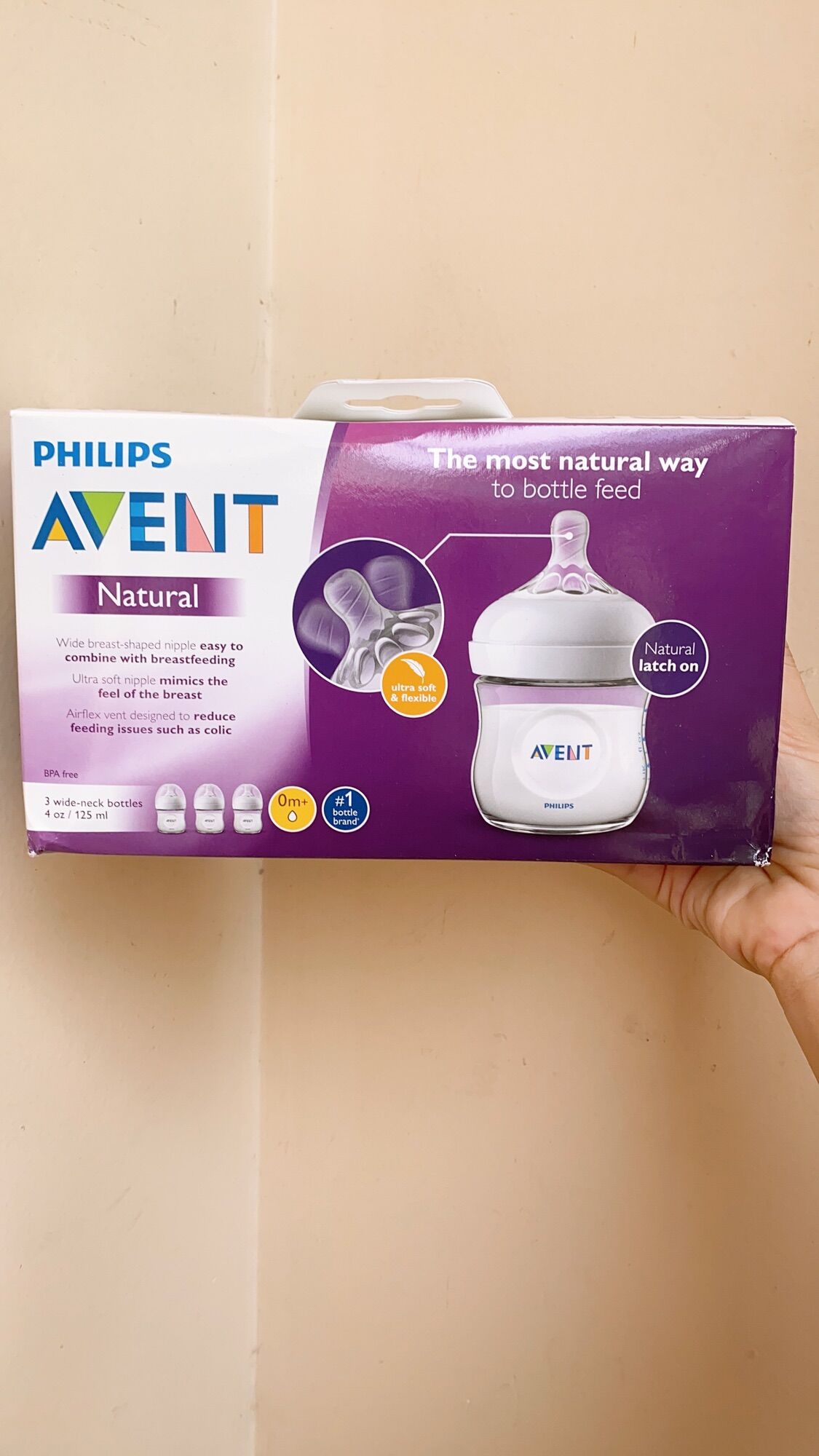 Bình sữa Philips Event Natural núm ty siêu mềm