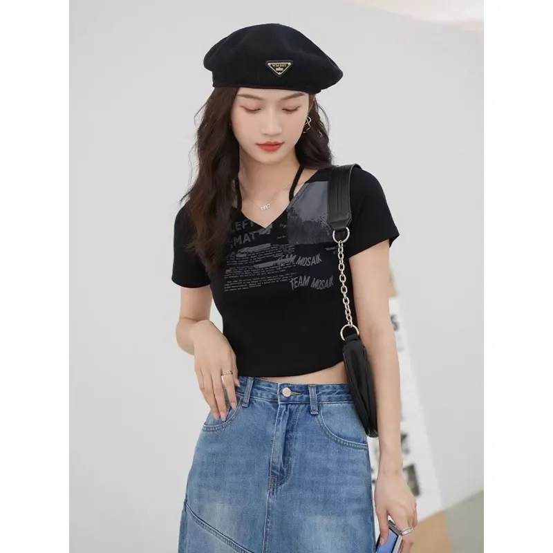 ÁO CROPTOP PHỐI DÂY CỘT CỔ ĐA DẠNG KIỂU CD18