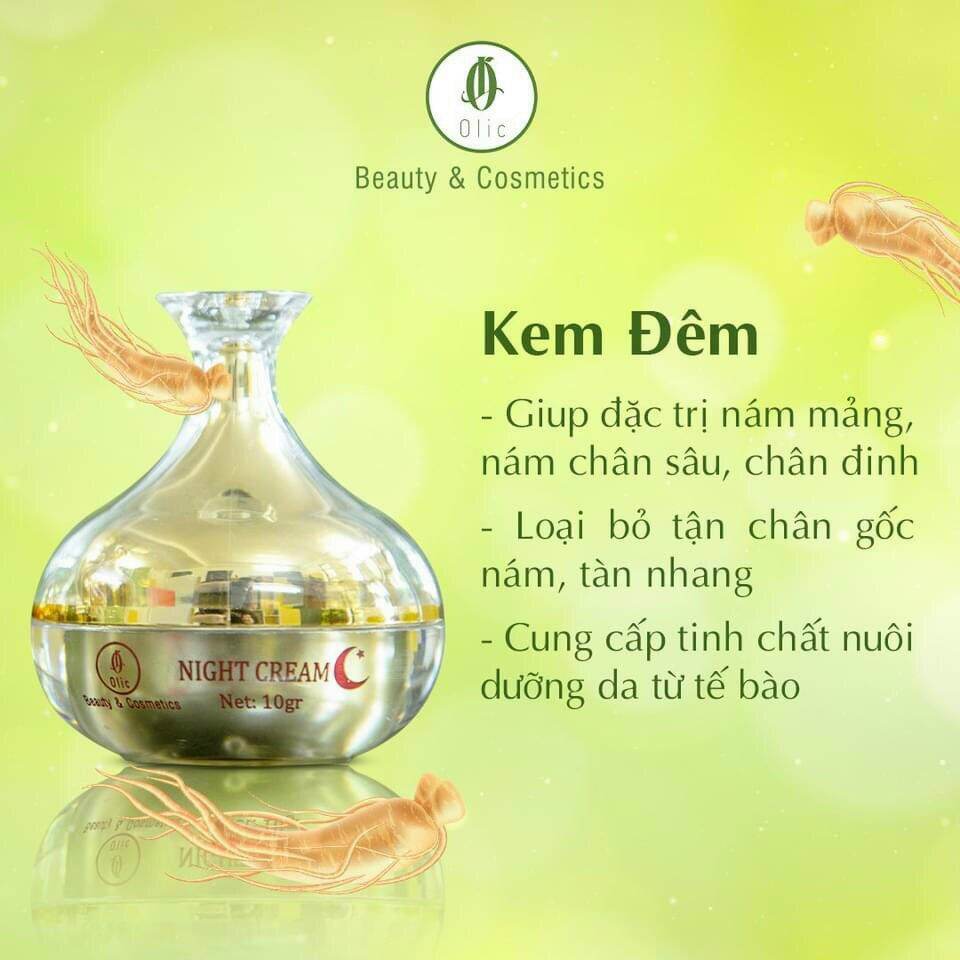 Kem sâm đế vương olic(gồm 1 kem ngày và 1 kem đêm) hàng cty