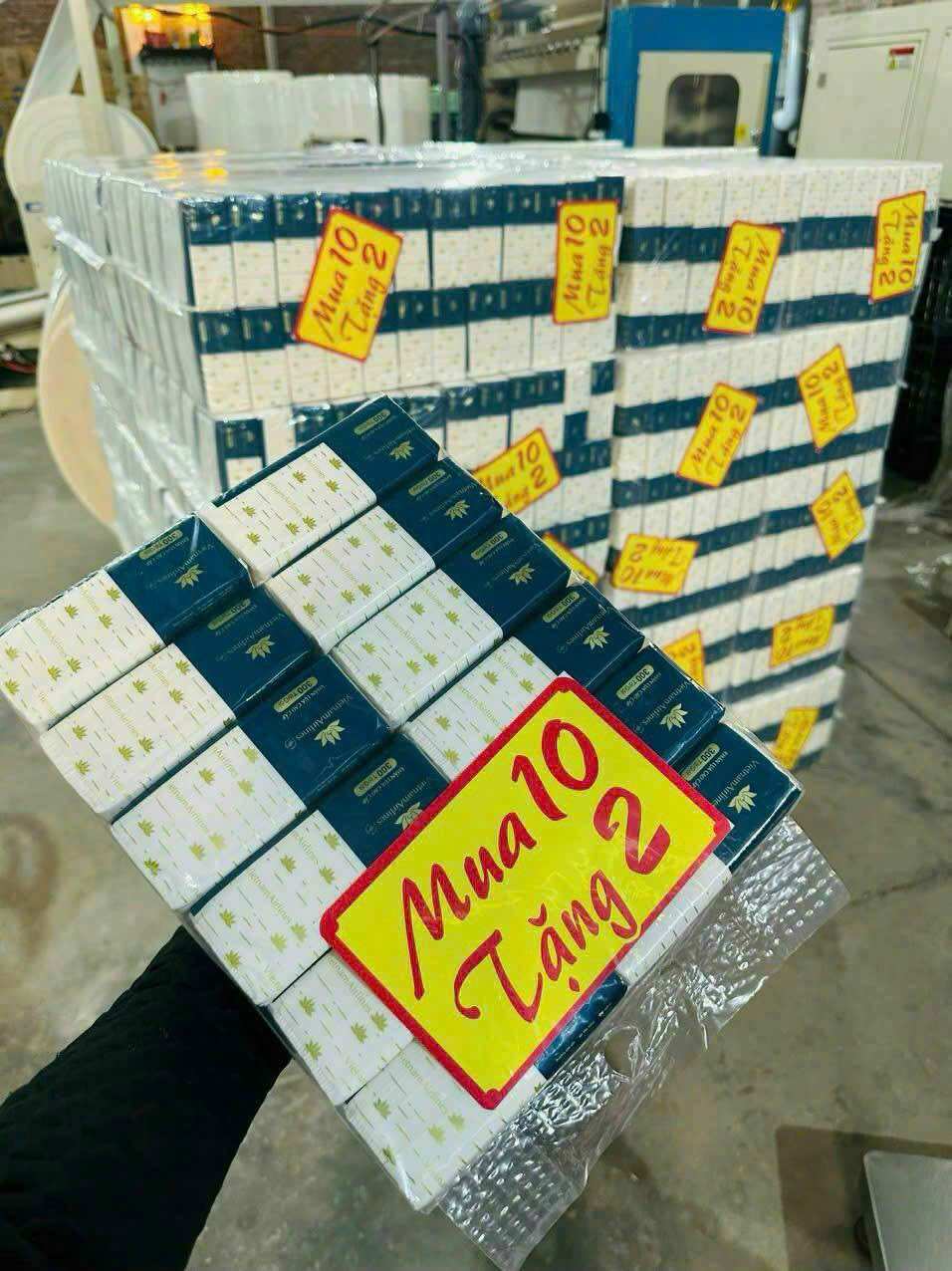 Bịch 10 gói giấy ăn VN mềm mịn