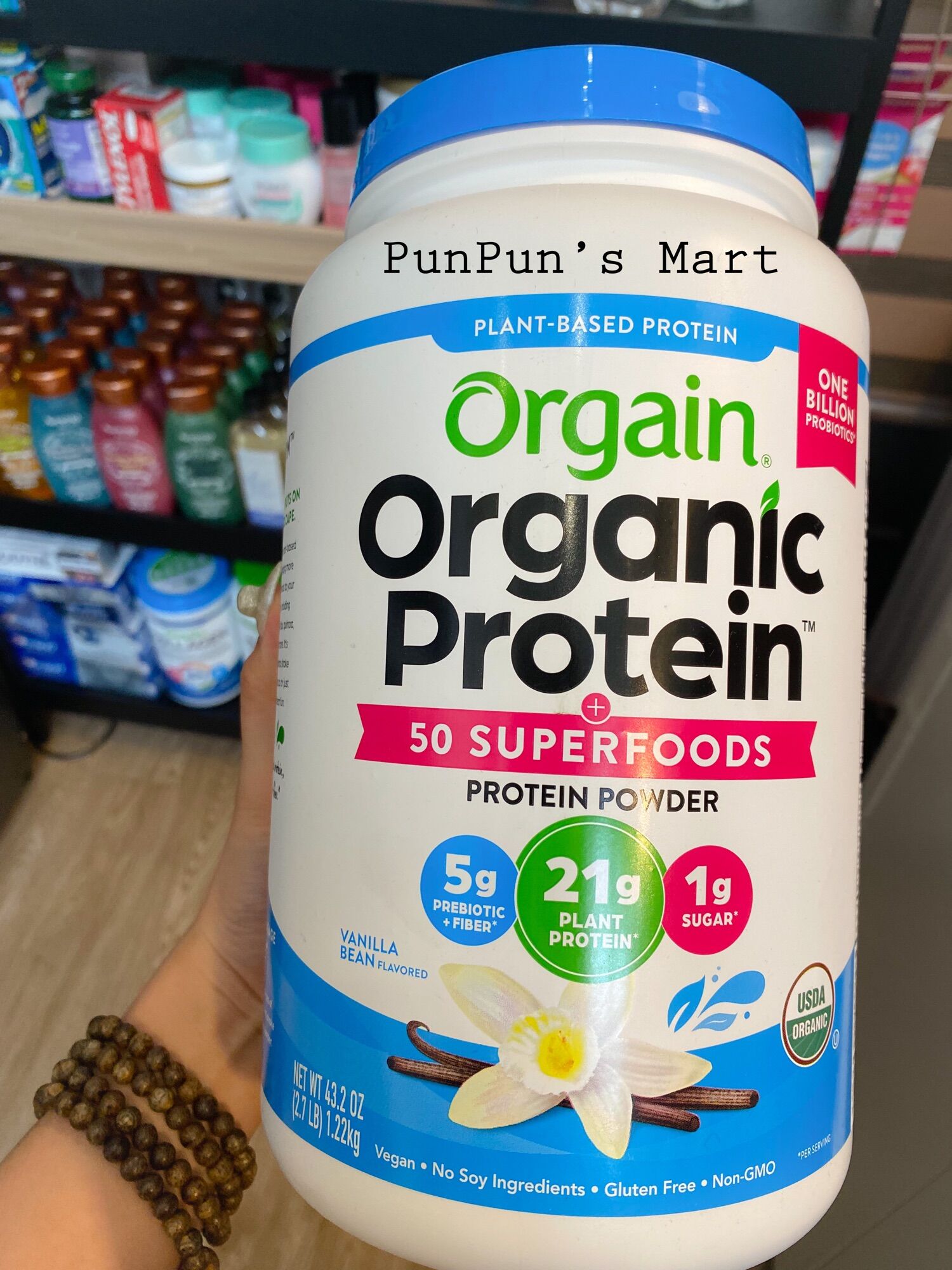(HÀNG MỸ-AIR-BILL date 11/2023) Bột Protein hữu cơ Orgain Organic Protein 1242g