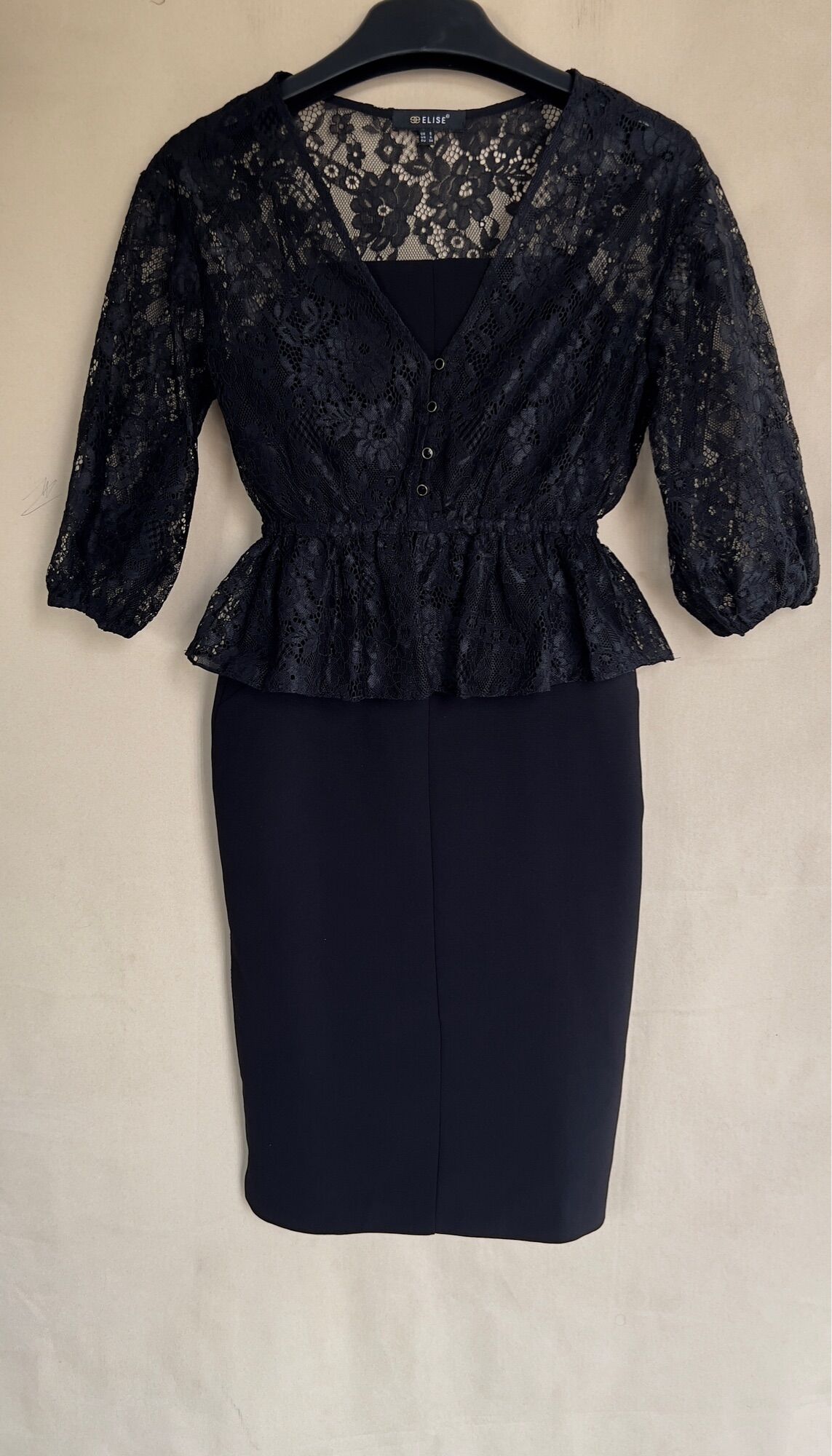 Đầm Ren Elise Sz S, new 99%