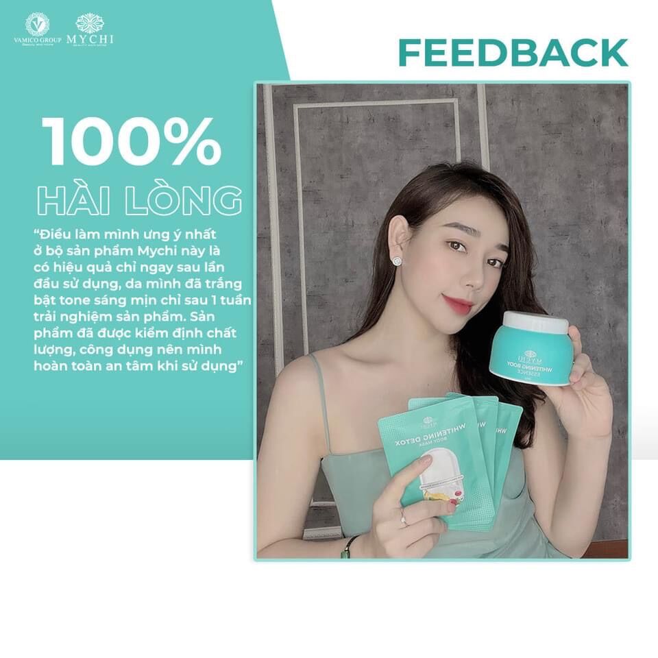 Combo Tắm Trắng Mychi (kem body khoá trắng mychi và Tắm trắng Mychi)