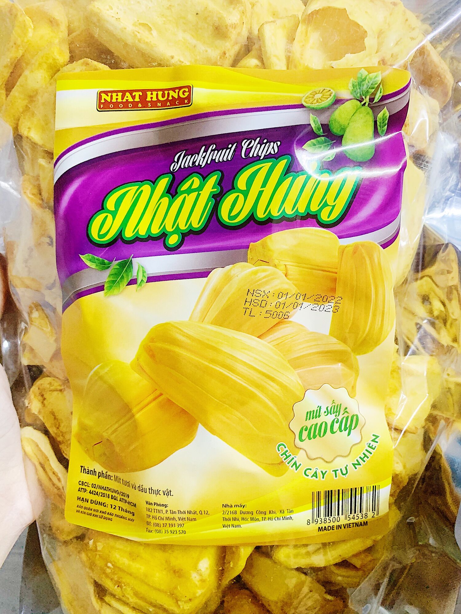 Mít sấy cao cấp nhật hưng gói to 500g
