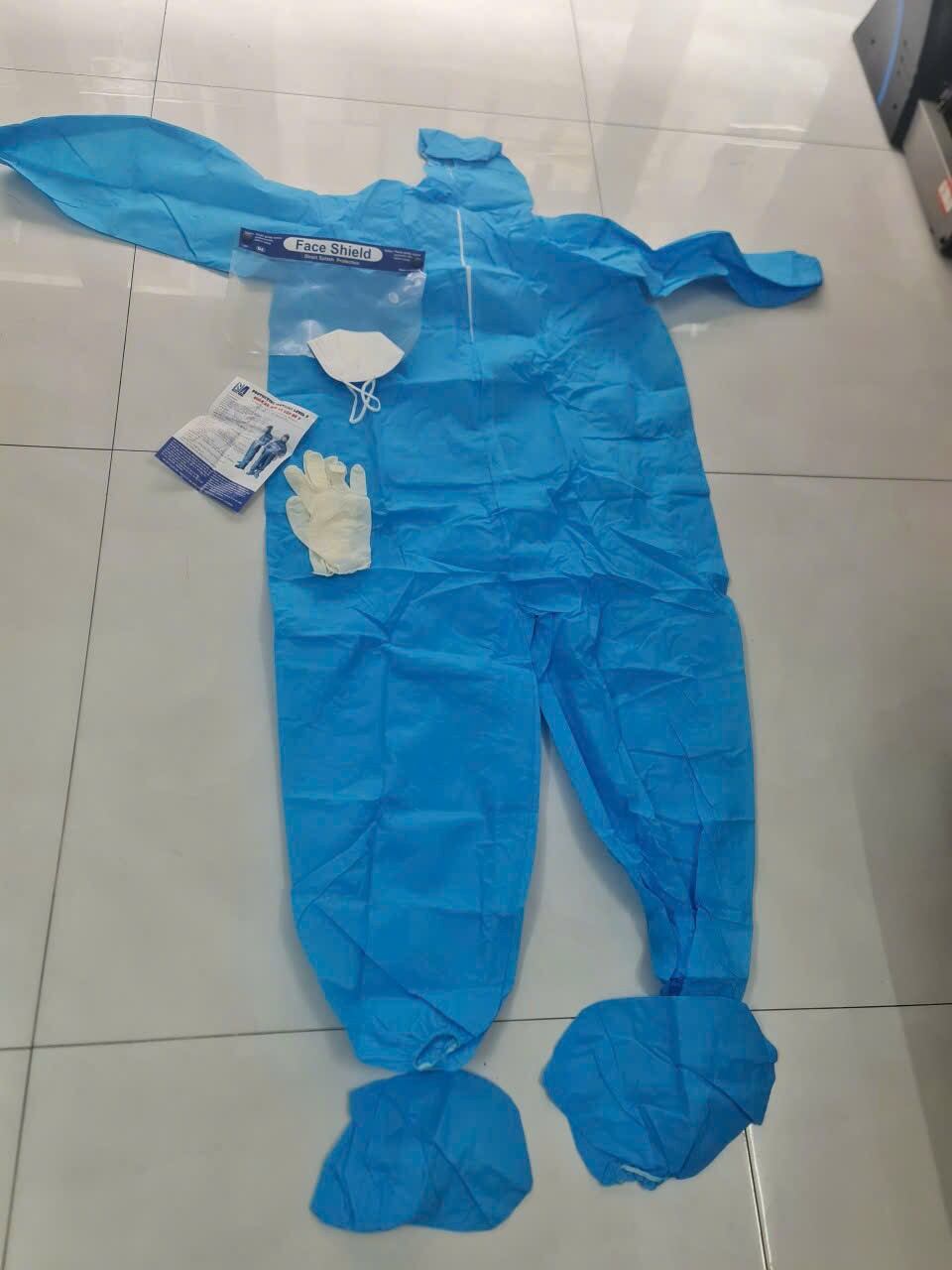BỘ QUẦN ÁO PHÒNG DỊCH ,PHÒNG SẠCH 7 Món_4 Món
