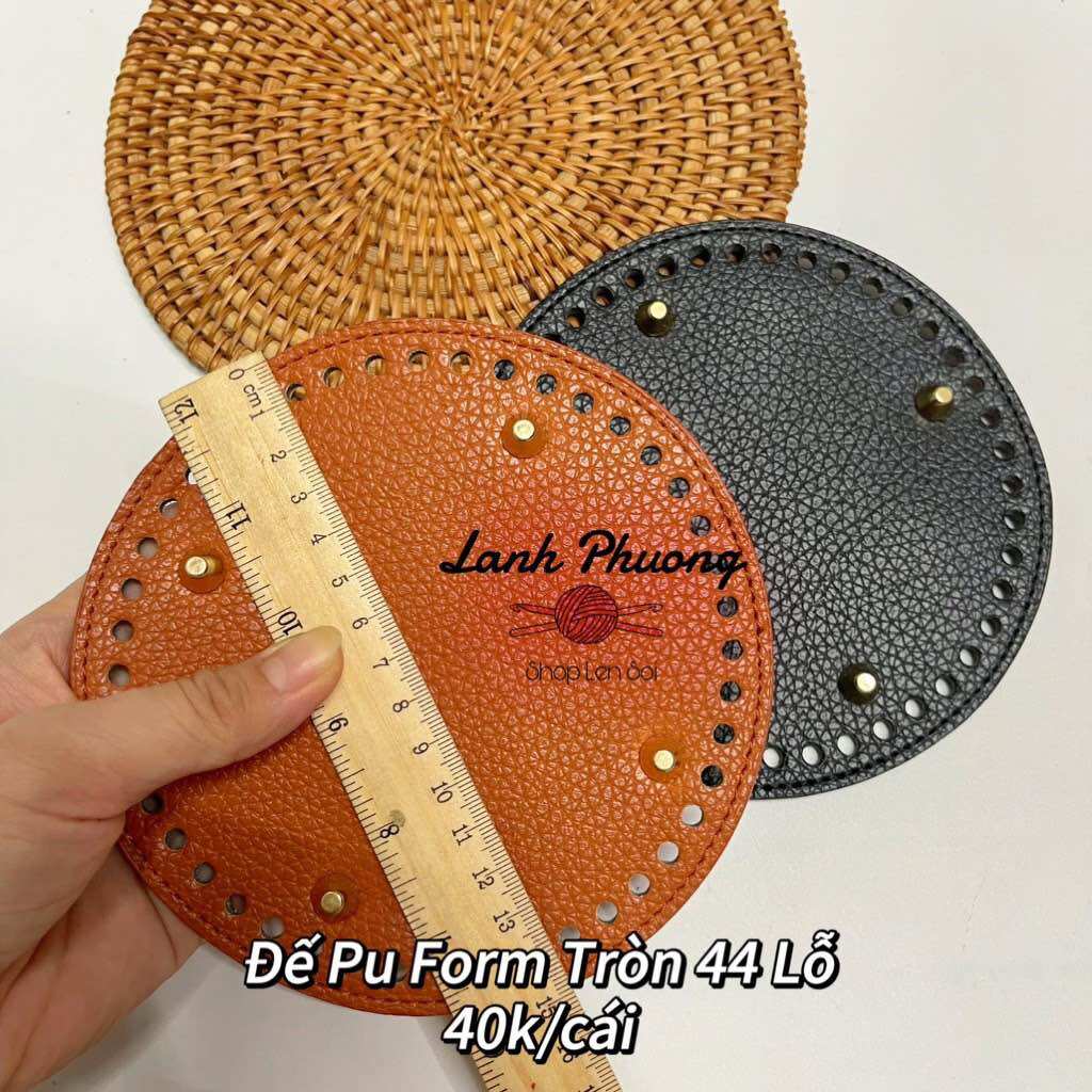 Đế da pu tròn 44 lỗ 15cm