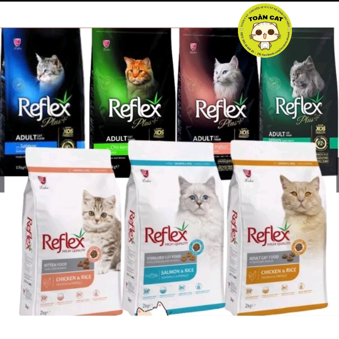 Hạt Reflex Plus cho mèo túi 1.5kg-Thức ăn hạt khô cho mèo