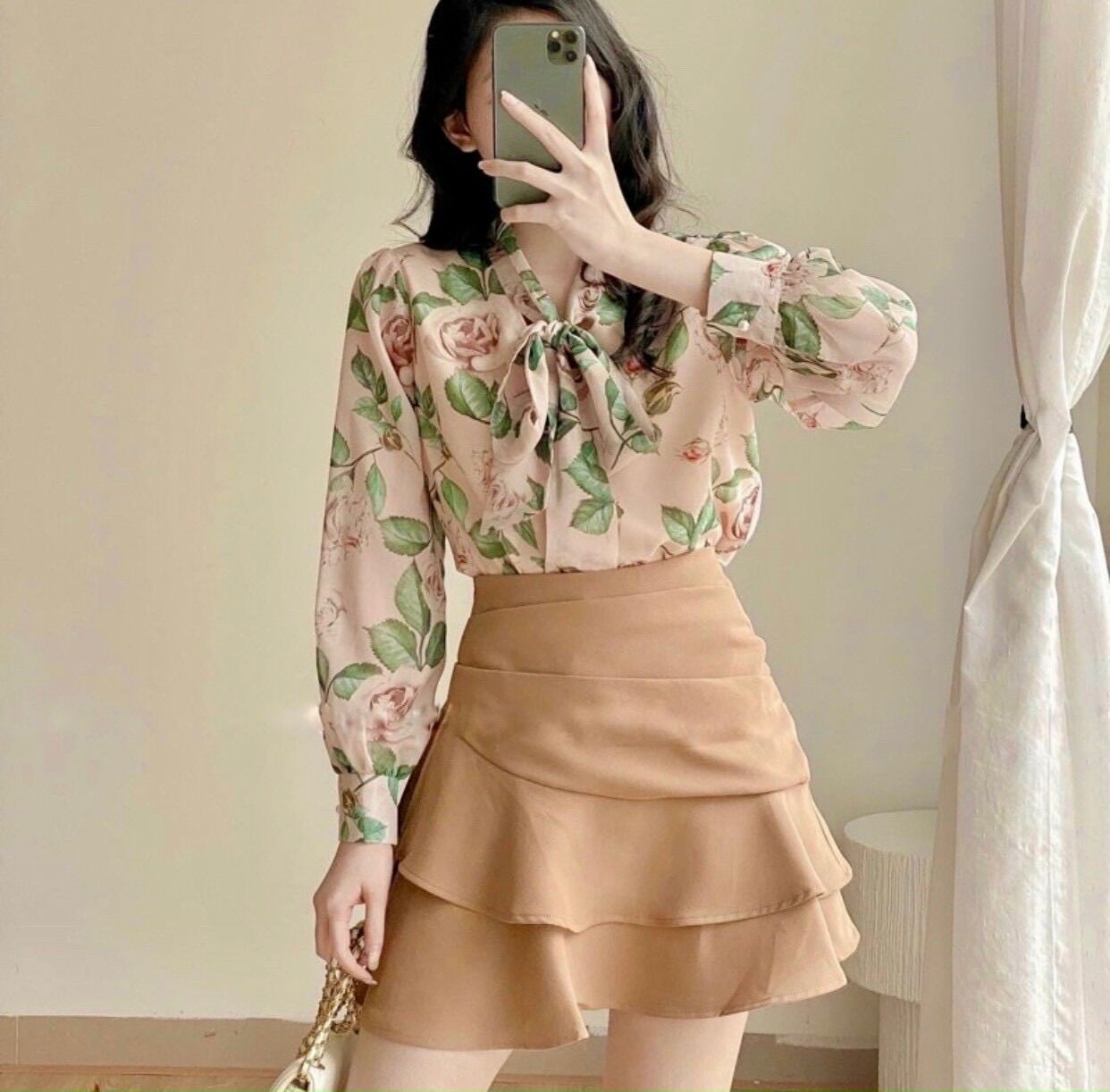 (SHOP BIGSIZE nữ 50kg đến 90kg) chân váy đuôi cá xếp tầng