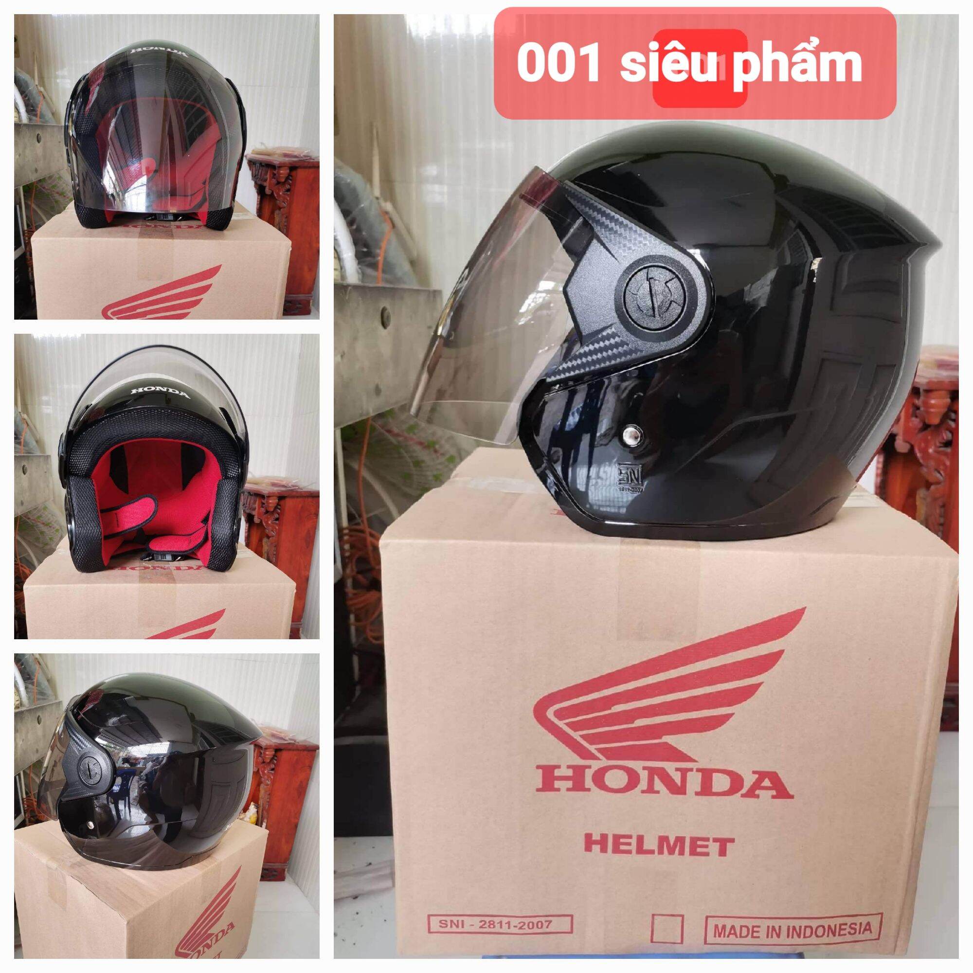Nón mũ bảo hiểm HDA 3/4 có trầy xước nhẹ do Vận Chuyển