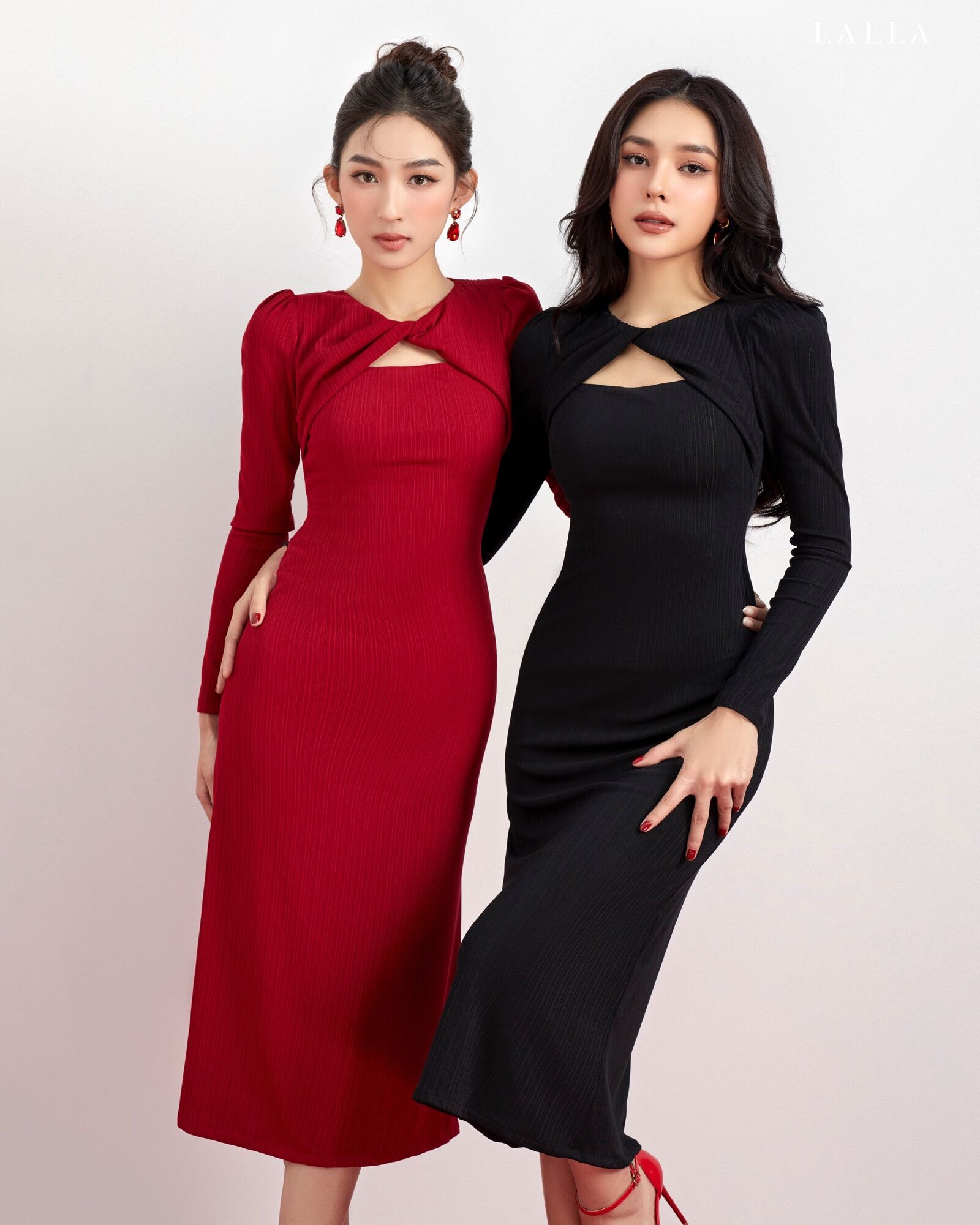 Lalla - đầm body tay dài nữ
