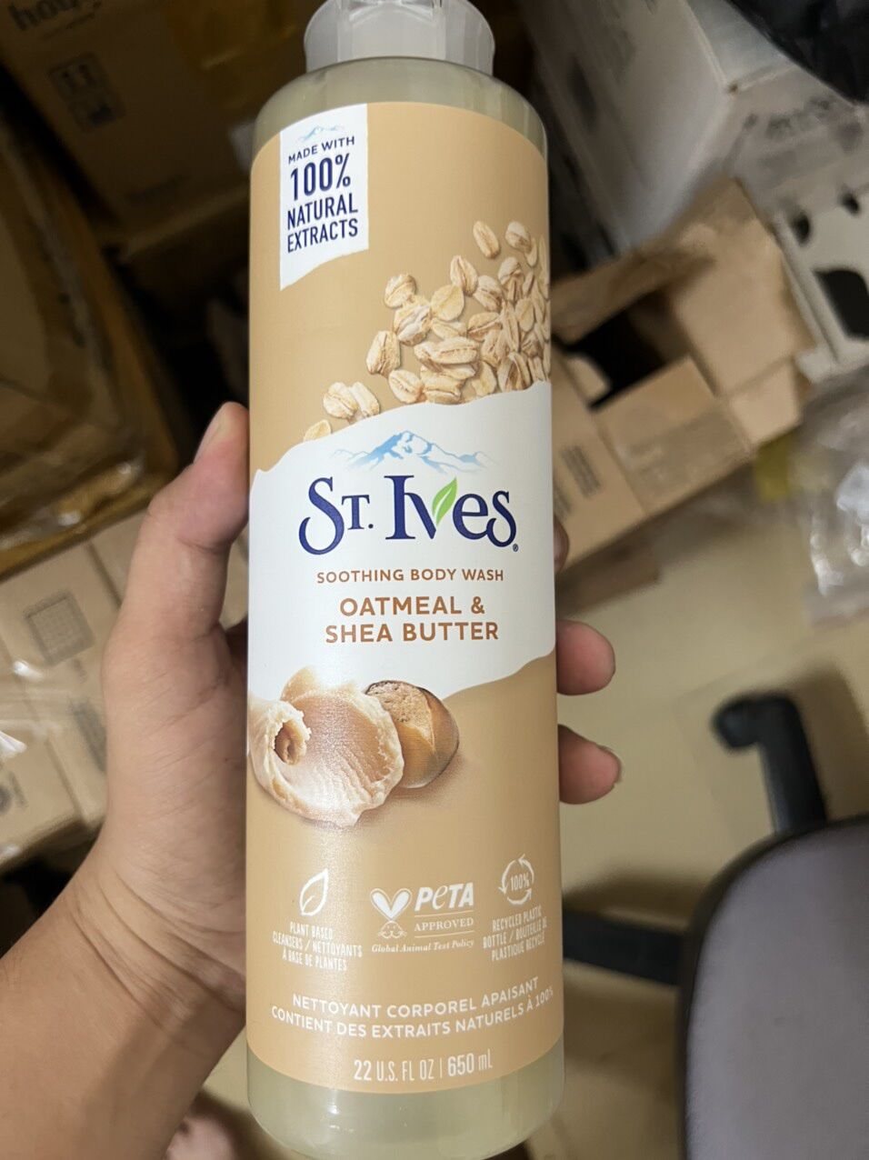 Sữa tắm tẩy tế bào chết St. Ives 650ml