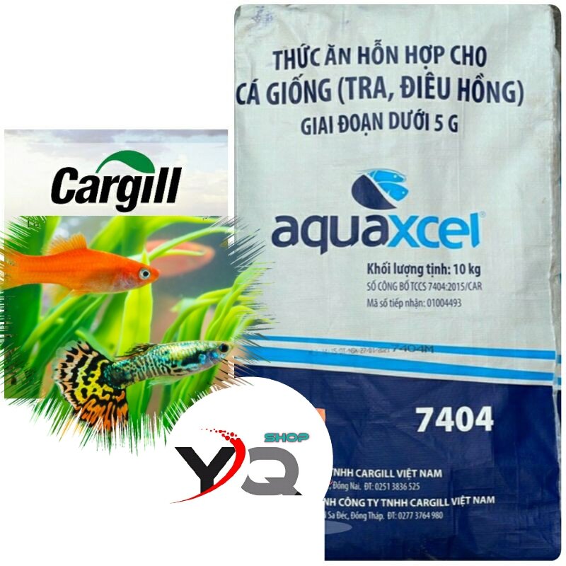 1kg Cám Cargill 7404 cho Cá giống cá Cảnh và Làm mồi câu