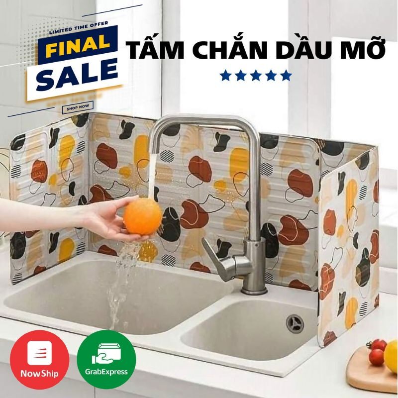 Tấm chắn bắn dầu mỡ,chắn gió bếp ga