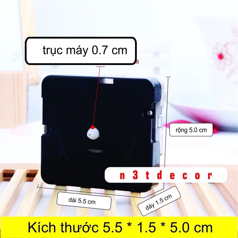 Máy đồng hồ thay thế với chất liệu Acrylic phong cách Retro hình học gồm máy kim pin